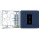 BG Evolve Matt Blue Single Master Touch Dimmer Switch PCDDBTDM1B with 35mm Steel Back Box