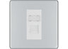 BG Screwless Polished Chrome Single 1 Gang RJ45 Data Socket FPCRJ451W White Insert by British General (BG-FPCRJ451W)