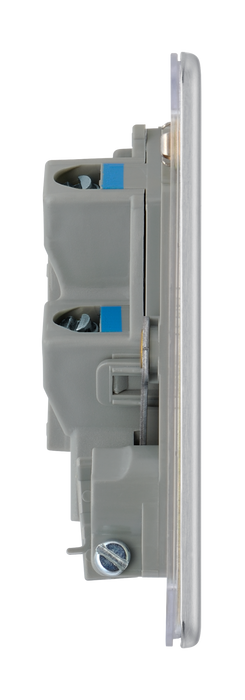 FBS55 Side - This 13A fused and unswitched connection unit from British General provides an outlet from the mains containing the fuse ideal for spur circuits and hardwired appliances.