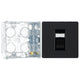 BG Evolve Matt Black RJ45 Cat6 Single Data Outlet PCDMBRJ451B with 35mm Steel Back Box