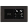 BG Screwless Black Nickel 4G Faceplate with HDMI + TV/FM/SAT Module - Black by British General (BG-FBNEMR4-HDMI-TVFM2B)