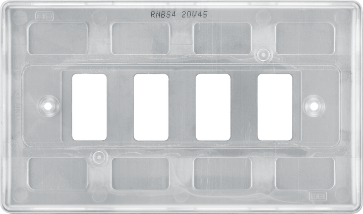 RNBS4 Back - The Grid modular range from British General allows you to build your own module configuration with a variety of combinations and finishes.