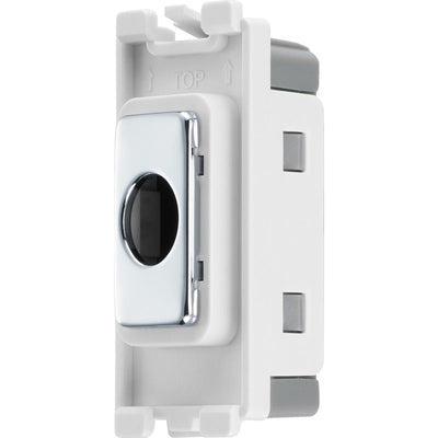 BG RPCFLEX Nexus Grid Polished Chrome 10mm Flex Outlet Module