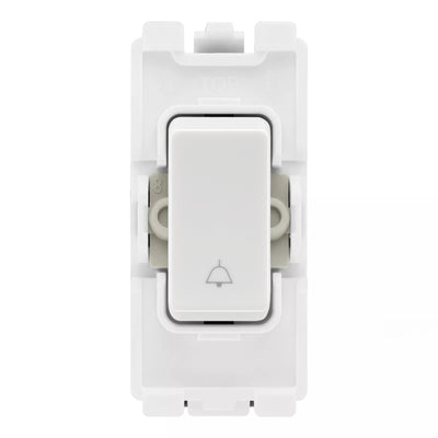 BG RRBELLW White 20A DP Appliance Grid Switch Labelled Bell Symbol by British General (BG-RRBELLW+R30)