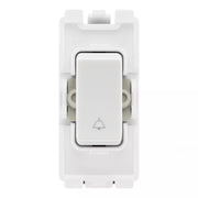 BG RRBELLW White 20A DP Appliance Grid Switch Labelled Bell Symbol by British General (BG-RRBELLW+R30)