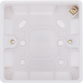 BG 891 Moulded Round Edge | White | 32mm | 1 Gang Surface Pattress