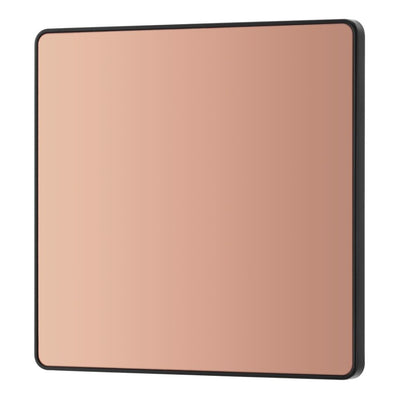 BG Evolve Polished Copper Single Blank Plate PCDCP94B with 35mm Steel Back Box