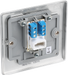 NBSBTS1 Back - This secondary telephone socket from British General uses a screw terminal connection and should be used for an additional telephone point which feeds from the master telephone socket.