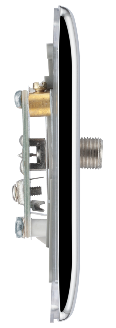 BG NPC64 Nexus Satellite, 1 Gang Co-axial Satellite Socket Polished Chrome