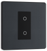 PCDMGTDS1B Front - This Evolve Matt Grey single secondary trailing edge touch dimmer allows you to control your light levels and set the mood.
