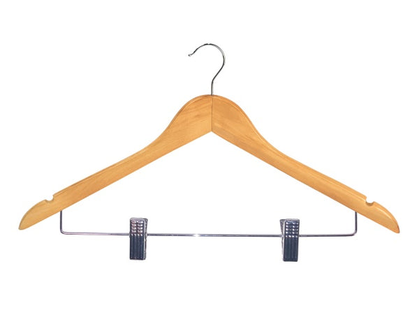 Corby Burlington Guest Hanger in Light Wood with Clips & Hook