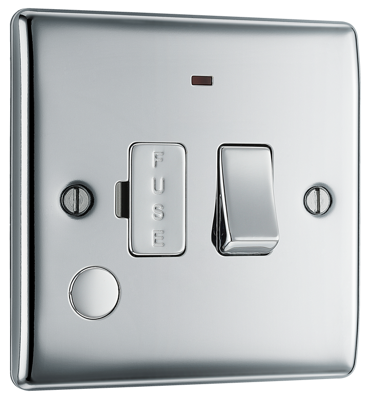 NPC53 Front - This 13A fused and switched connection unit with power indicator from British General o provides anuet from the mains containing the fuse ideal for spur circuits and hardwired appliances.