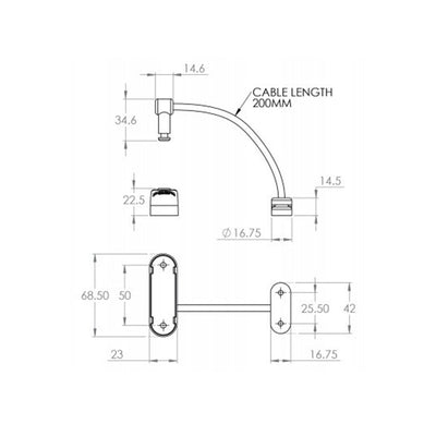 Astro Window Restrictor White / ASTROFLAME WINDOW RESTRICTORS (WHITE - 200MM CABLE) by Astroflame