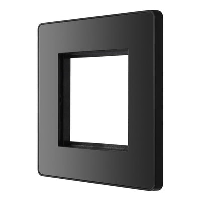 BG Evolve Black Chrome 45A Flex Outlet Euro Module | Black Insert
