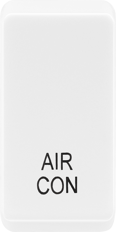 BG RRACPCDW Evolve Grid White 'AIR CON' Rocker by British General (BG-RRACPCDW)