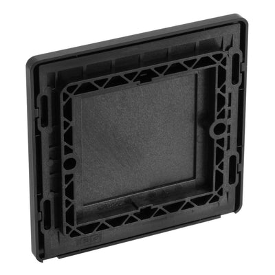 BG Evolve Matt Grey Single Blank Plate PCDMG94B with 35mm Steel Back Box