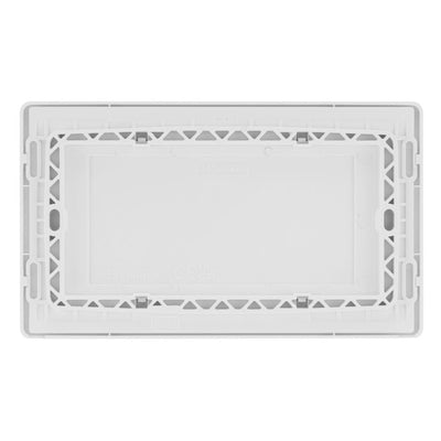 BG Evolve Brushed Steel Double Blank Plate PCDBS95W with 35mm Steel Back Box