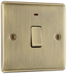 BG NAB31 Nexus Metal Antique Brass 1 Gang 20A 2 Pole Neon Switch by British General (BG-NAB31-Shopify-SA_1)