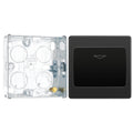 BG Evolve Black Chrome 16A Key Card Switch PCDBCKYCSB with 25mm Steel Back Box