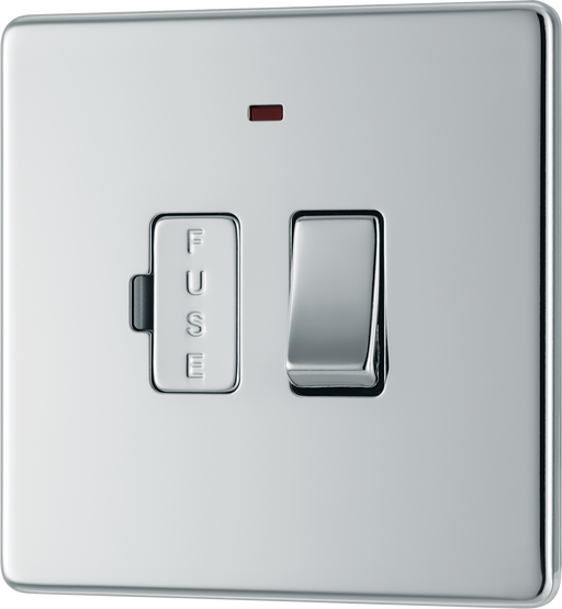 FPC52 Front - This 13A fused and switched connection unit from British General with power indicator provides an outlet from the mains containing the fuse ideal for spur circuits and hardwired appliances.