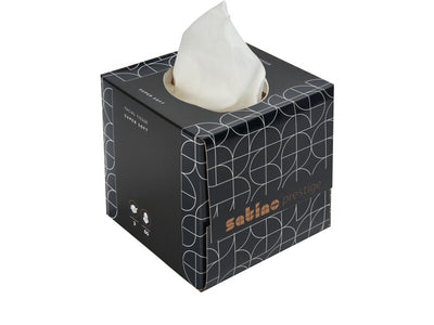 Wepa Cube 60 Sheets 3-Ply Replacement Tissues, Qty 30