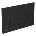 Ideal Standard Oleas P2 Pneumatic WC Dual Flush Plate - Black - R0119A6