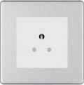 BG Nexus Screwless Brushed Steel 5A Unswitched Socket FBS29MW