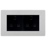 BG Evolve Brushed Steel 4 Gang 13A Unswitched Socket - PCDBS4GUSSB by British General (BG-PCDBS4GUSSB)