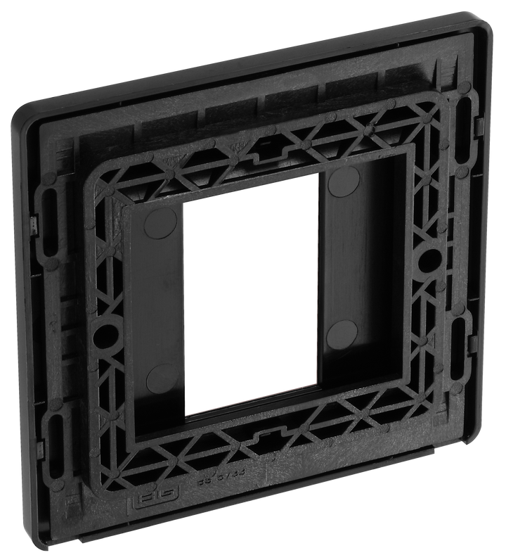 PCDCPEMS1B Back - The Euro Module range from British General combines plates and interchangeable modules so you can configure your own bespoke switches and sockets. 