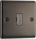 BG NBN54 Nexus Metal Black Nickel 13A Unswitched Fused Spur Unit