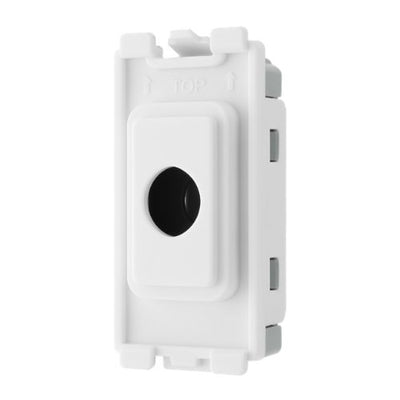 BG RPCDWFLEX Evolve Grid White 10mm Flex Outlet Module