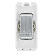 BG RRWDISBS Brushed Steel 20A DP Appliance Grid Switch Labelled Waste Disposal by British General (BG-RRWDISBS+RBS30)