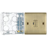 BG Nexus Antique Brass 13A Unswitched Fused Connection Unit NAB54 with 35mm Steel Back Box