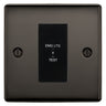 BG Nexus Metal Black Nickel 20AX 2 Way Emergency Lighting Test Key Switch - Black Insert by British General