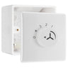 BG Electrical 1 Gang 100W Fan Controller White Moulded & 50mm Pattress Back Box by British General (BG-887+877)