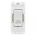 BG RRFFW White 20A DP Appliance Grid Switch Labelled Fridge Freezer