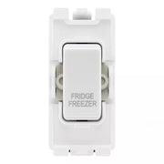 BG RRFFW White 20A DP Appliance Grid Switch Labelled Fridge Freezer by British General (BG-RRFFW+R30)