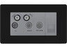 BG Screwless Matt Black Quadplex Combination TV Socket FFB69G by British General (BG-FFB69G)