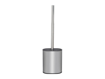 Corby Sana Toilet Brush & Holder in Polished Steel & Black by Corby of Windsor (Corby-25728)