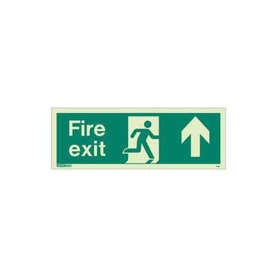 Extinguishers & Equipment: Fire Exit Signs from JALITE 120x340mm - Size T / Arrow Down by Jalite signs (Safelincs-JS437T)