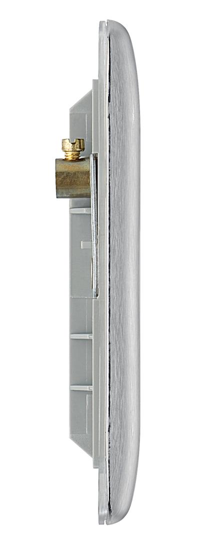 NBSEMR4 Side - The Euro Module range from British General combines plates and interchangeable modules so you can configure your own bespoke switches and sockets.