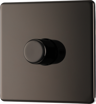 FBN81 Front - This trailing edge single dimmer switch from British General allows you to control your light levels and set the mood. The intelligent electronic circuit monitors the connected load and provides a soft-start with protection against thermal, current and voltage overload.