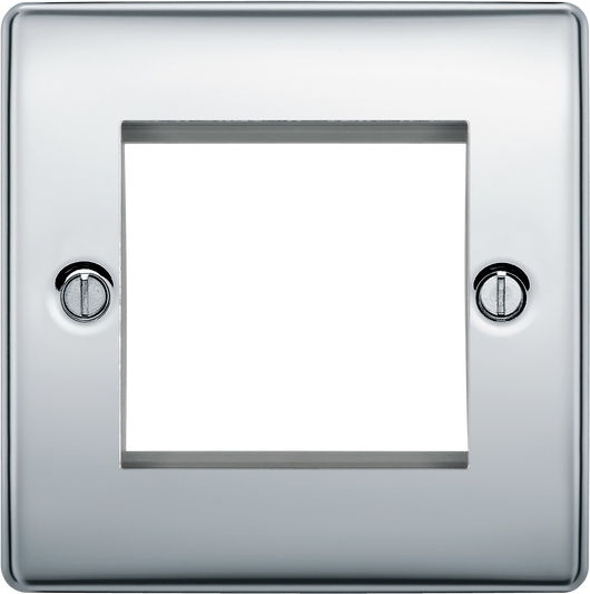 NPCEMS2 Front - The Euro Module range from British General combines plates and interchangeable modules so you can configure your own bespoke switches and sockets.