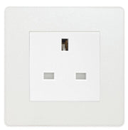 BG Evolve Pearl White 13A Unswitched Socket PCDCL13AUSSW by British General (BG-PCDCL13AUSSW)