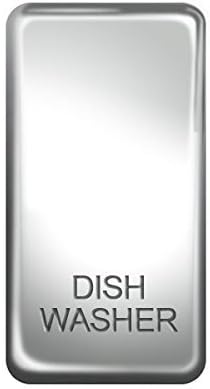 BG GRDWPC Nexus Grid Polished Chrome 'Dish Washer' Rocker by British General (BG-GRDWPC-1)