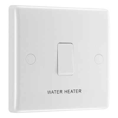 BG Nexus 20A 2 Pole Flex Outlet 'Water Heater' Switch & 32mm Pattress Back Box