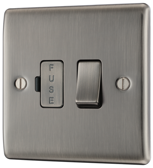  NBI50 Front - This switched and fused 13A connection unit from British General provides an outlet from the mains containing the fuse and is ideal for spur circuits and hardwired appliances.