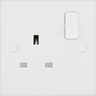 BG 921DP Moulded Square Edge | White | 1 Gang 13A 2 Pole Switched Socket by British General (BG-921DP)