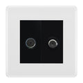 BG White Moulded TV & Satellite Socket NWM65B