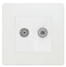 BG Evolve Pearlescent White TV & Satellite Socket PCDCLTVSATW by BG Evolve (BG-PCDCLTVSATW)